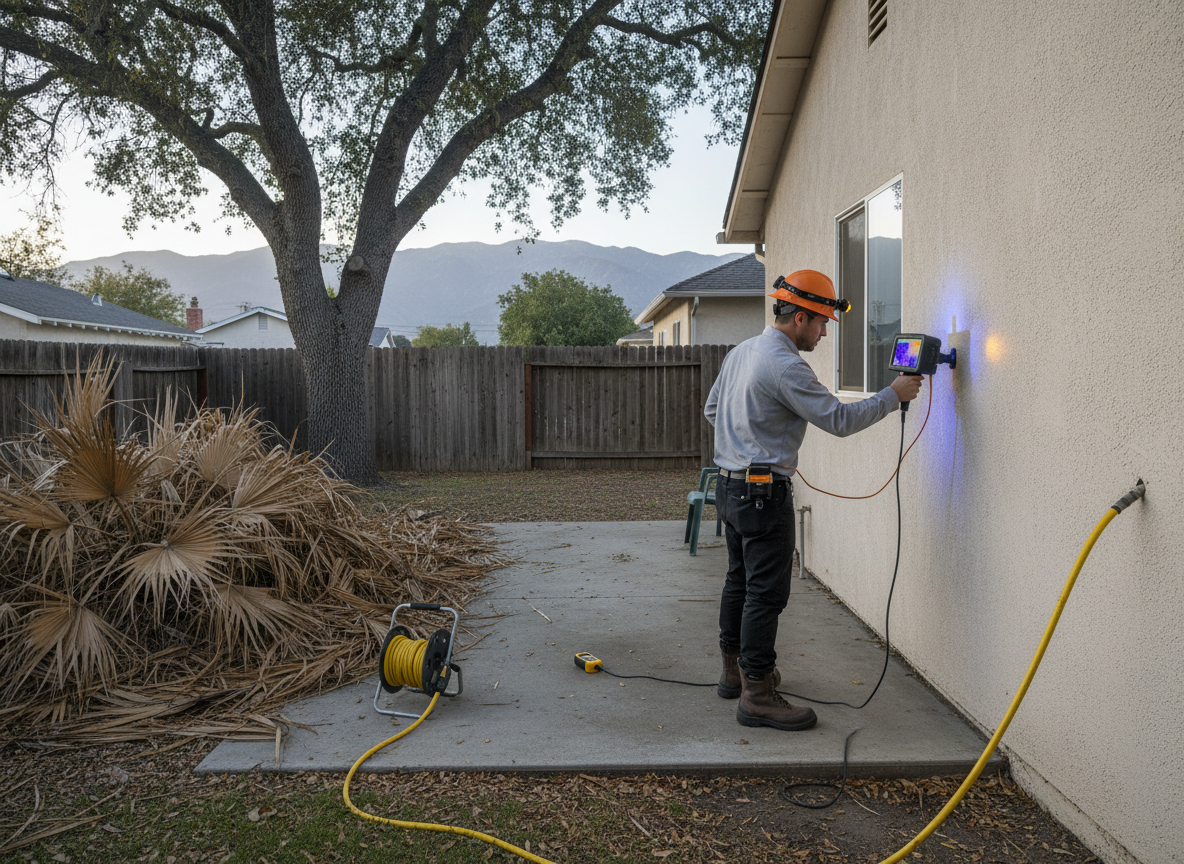 Checking for Hidden Leaks After Santa Ana Winds in Canoga Park