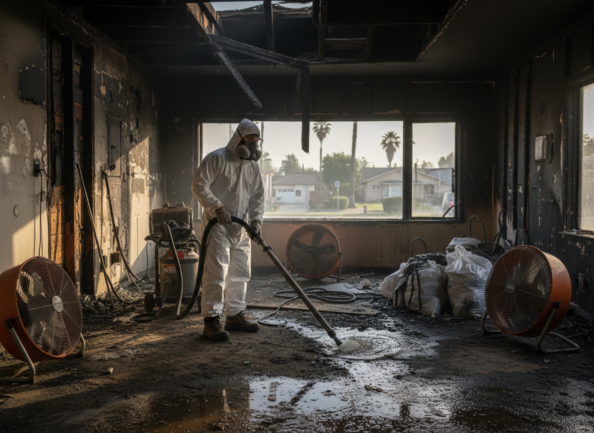 Water Damage Remediation After Fire in Canoga Park, CA